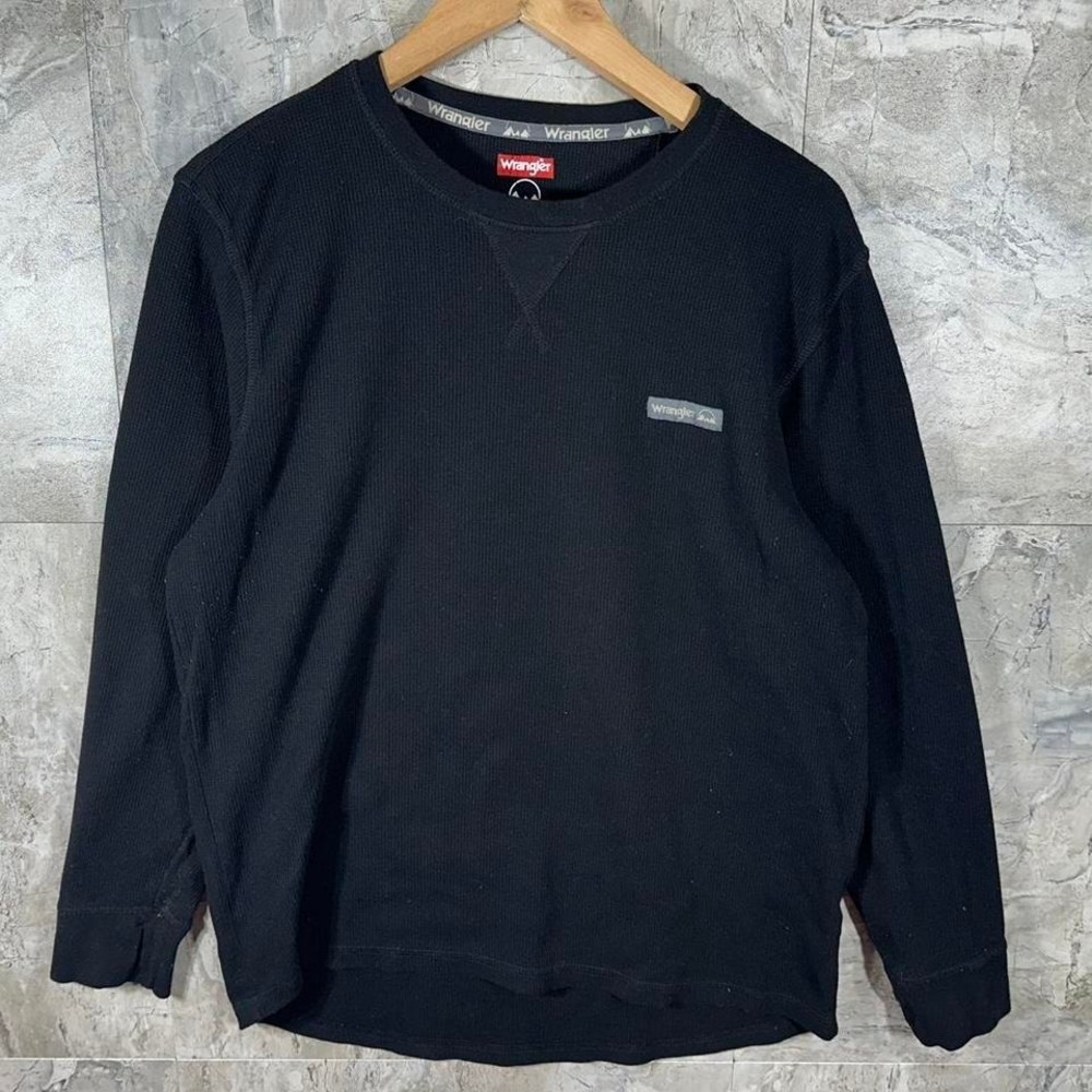 Wrangler black thermal long sleeve shirt Mens Size XL #western #workwear